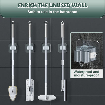 Wall Mounted Mop Organizer